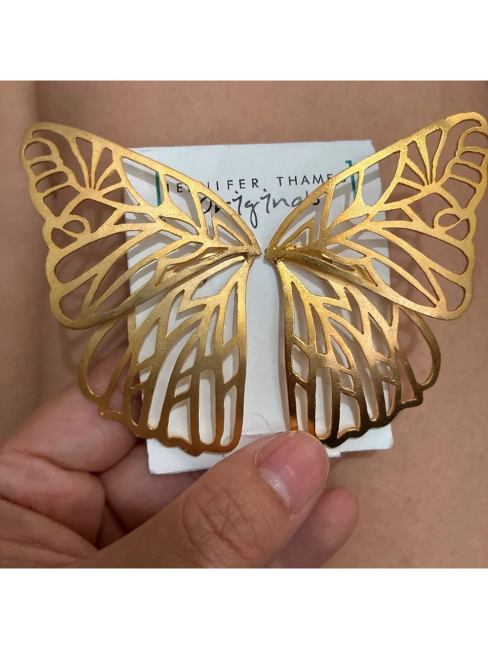 Monarch Butterfly Statement Earrings
